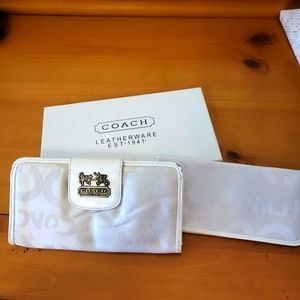 Coach Wallet and Check Book Cover set